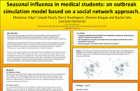 Seasonal Influenza - A Simulation Model Based on a Social Network