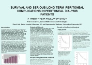 Survival and Serious Long Term Peritoneal Complications in Peritoneal Dialysis Patients